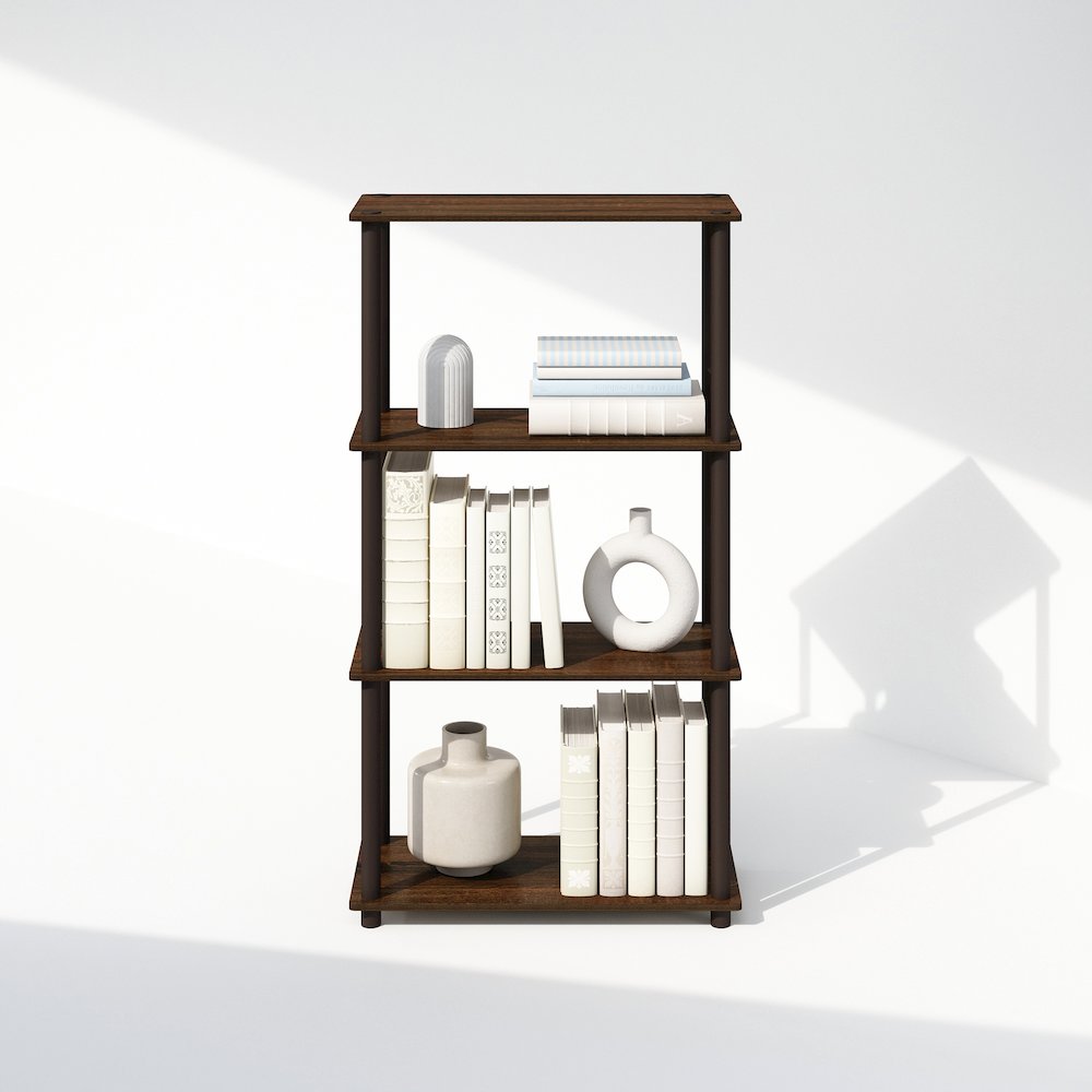 Turn-N-Tube 4-Tier Multipurpose Shelf Display Rack, Shelving Unit, Bookcase. Picture 5