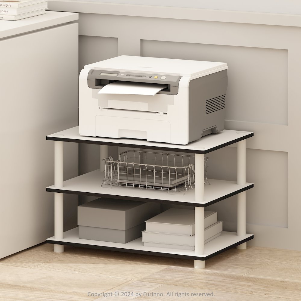 Just 3-Tier Toolless Multipurpose Printer Stand Display Storage Shelf. Picture 6