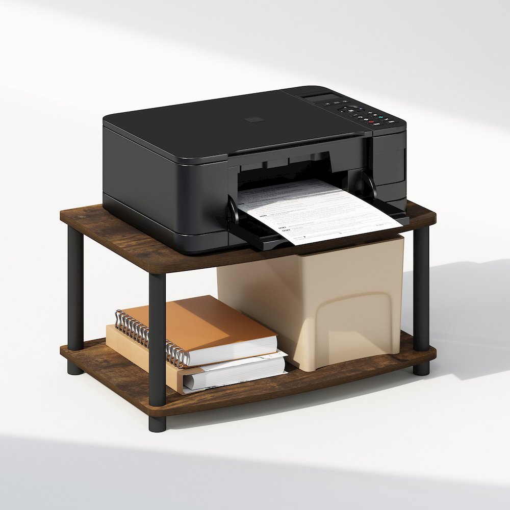 Turn-N-Tube 2-Tier Multipurpose Printer Stand Display & Storage Shelf. Picture 4