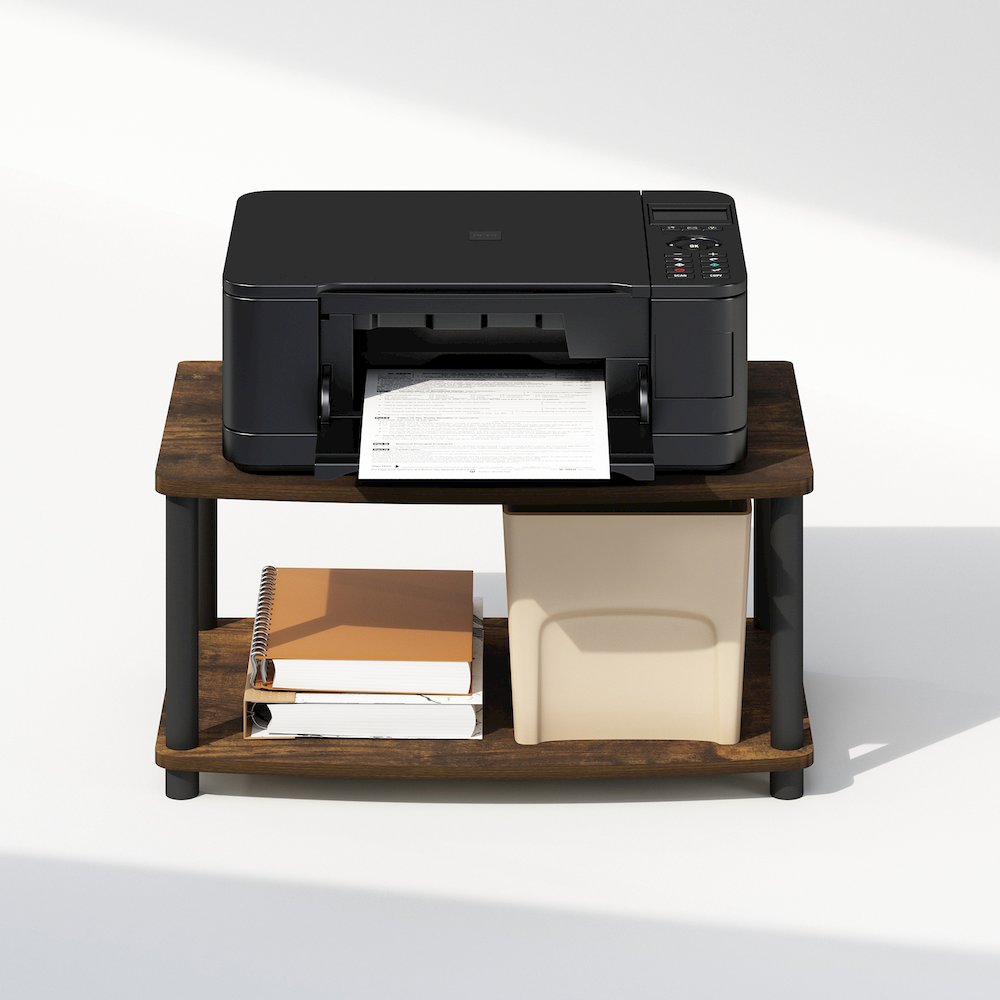 Turn-N-Tube 2-Tier Multipurpose Printer Stand Display & Storage Shelf. Picture 5