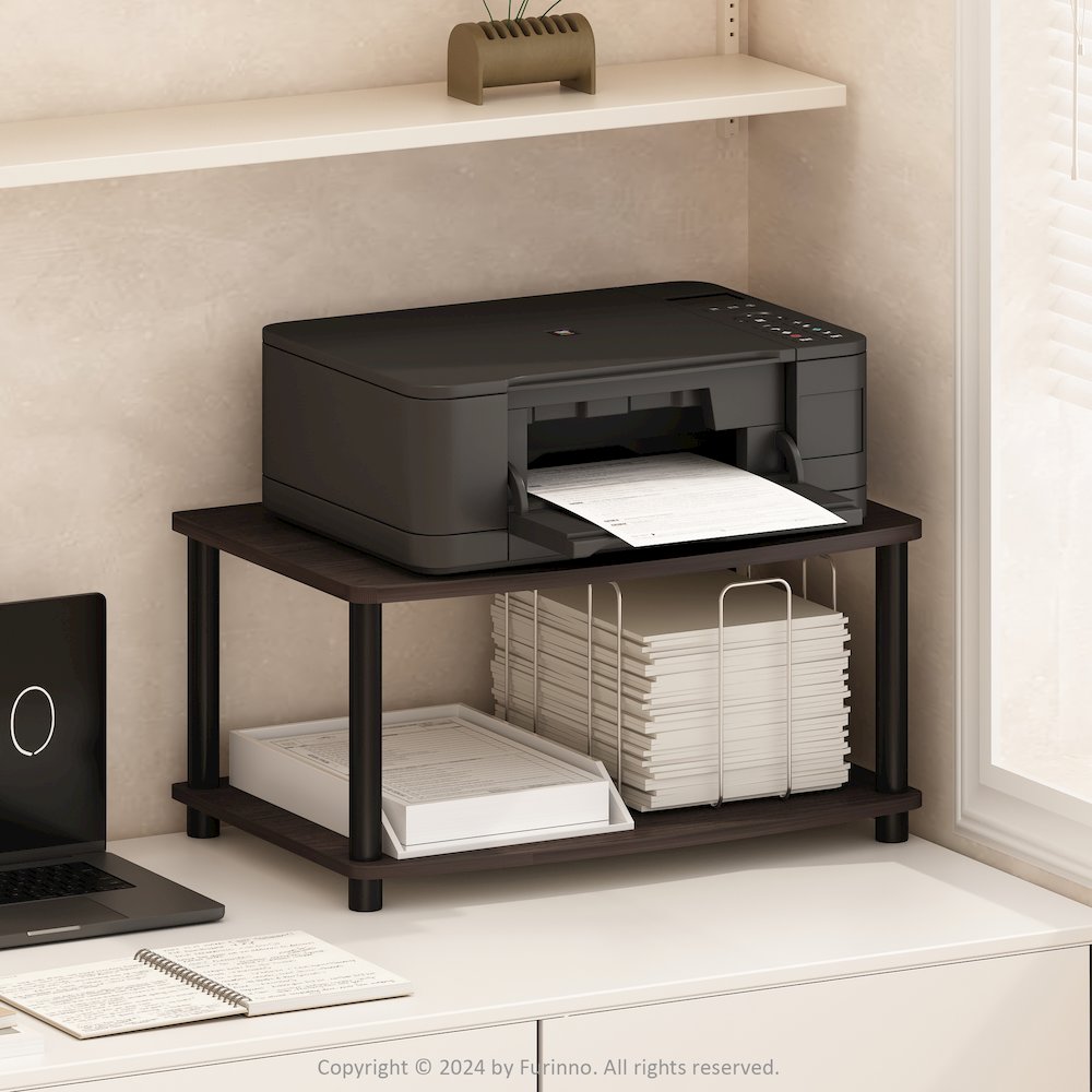 Turn-N-Tube 2-Tier Multipurpose Printer Stand Display & Storage Shelf. Picture 6