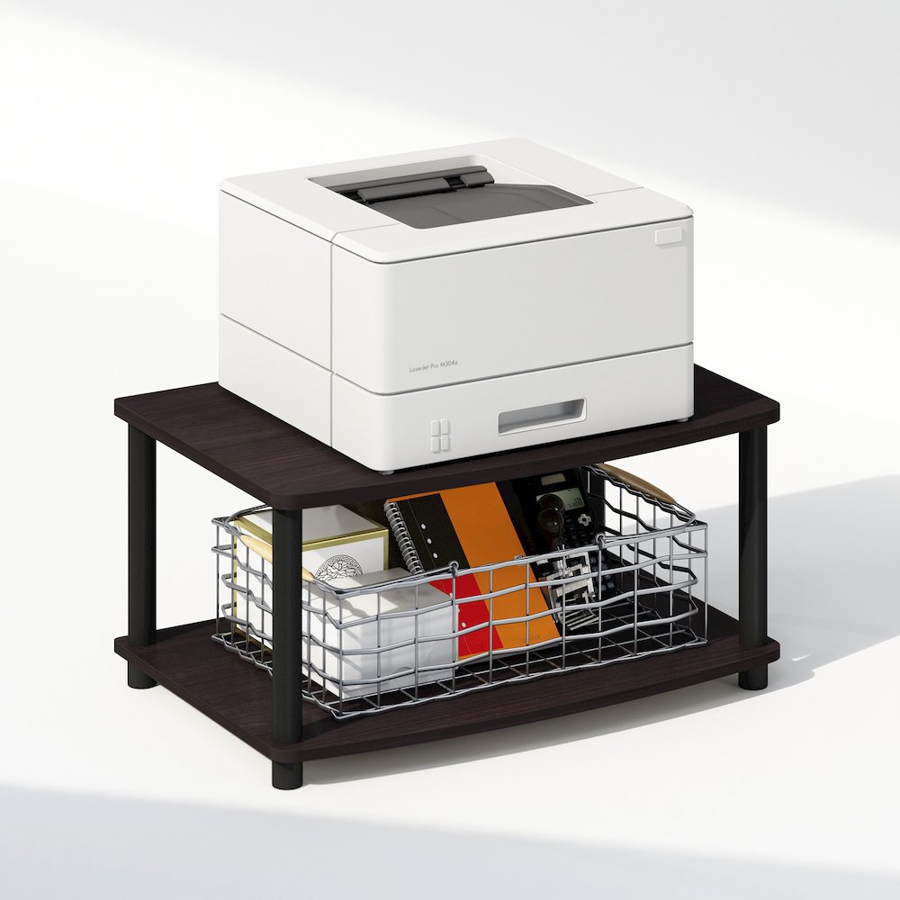 Turn-N-Tube 2-Tier Multipurpose Printer Stand Display & Storage Shelf. Picture 4