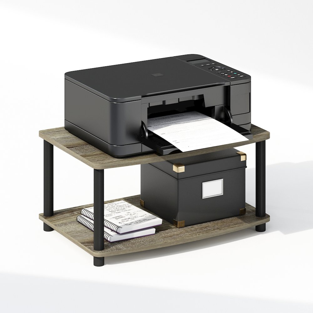 Turn-N-Tube 2-Tier Multipurpose Printer Stand Display & Storage Shelf. Picture 4