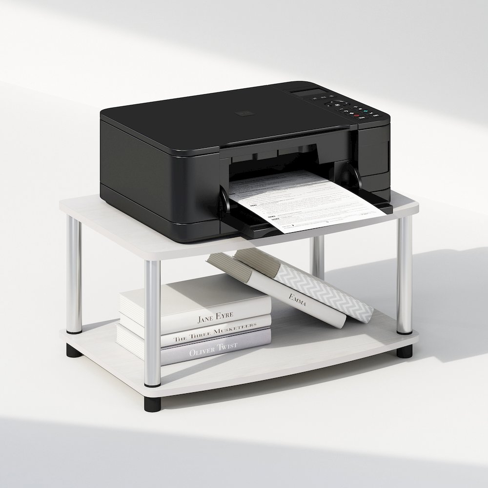 Turn-N-Tube 2-Tier Multipurpose Printer Stand Display & Storage Shelf. Picture 4