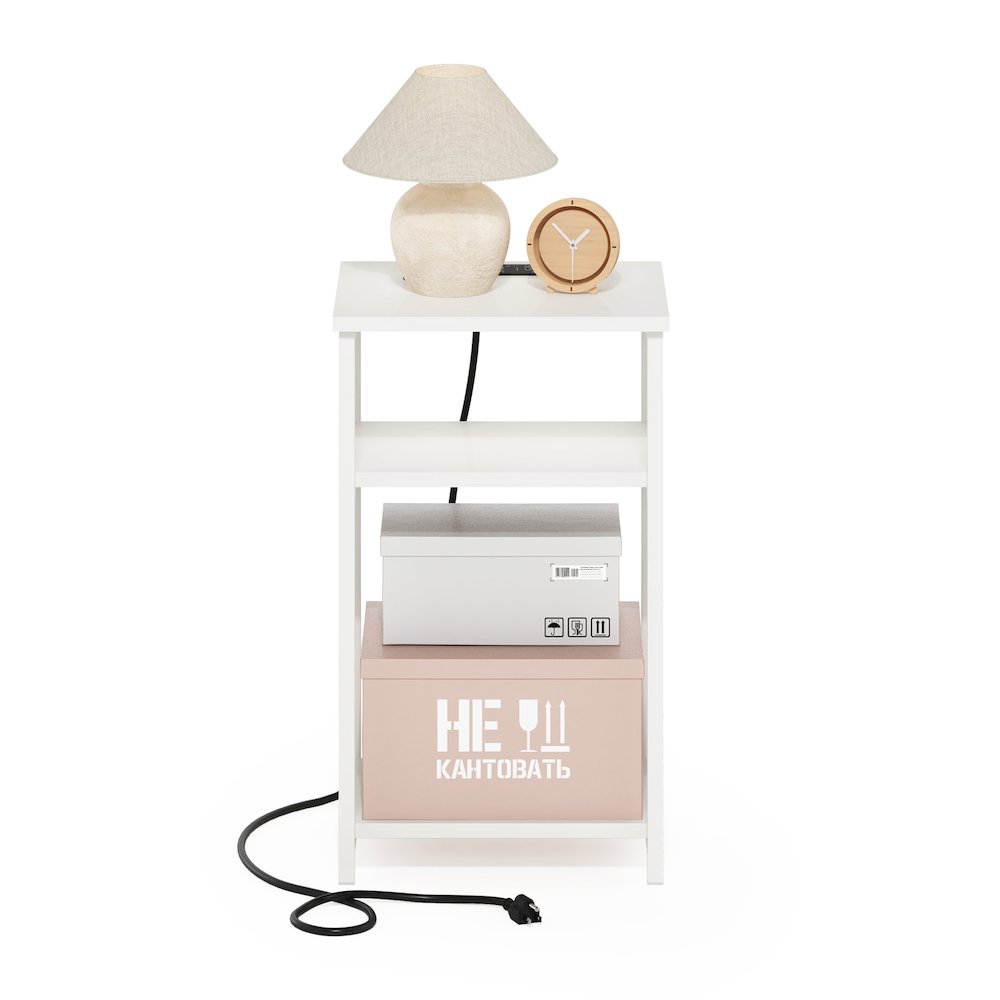 3-Tier Metal Frame Open Storage Side Table, End Table. Picture 5