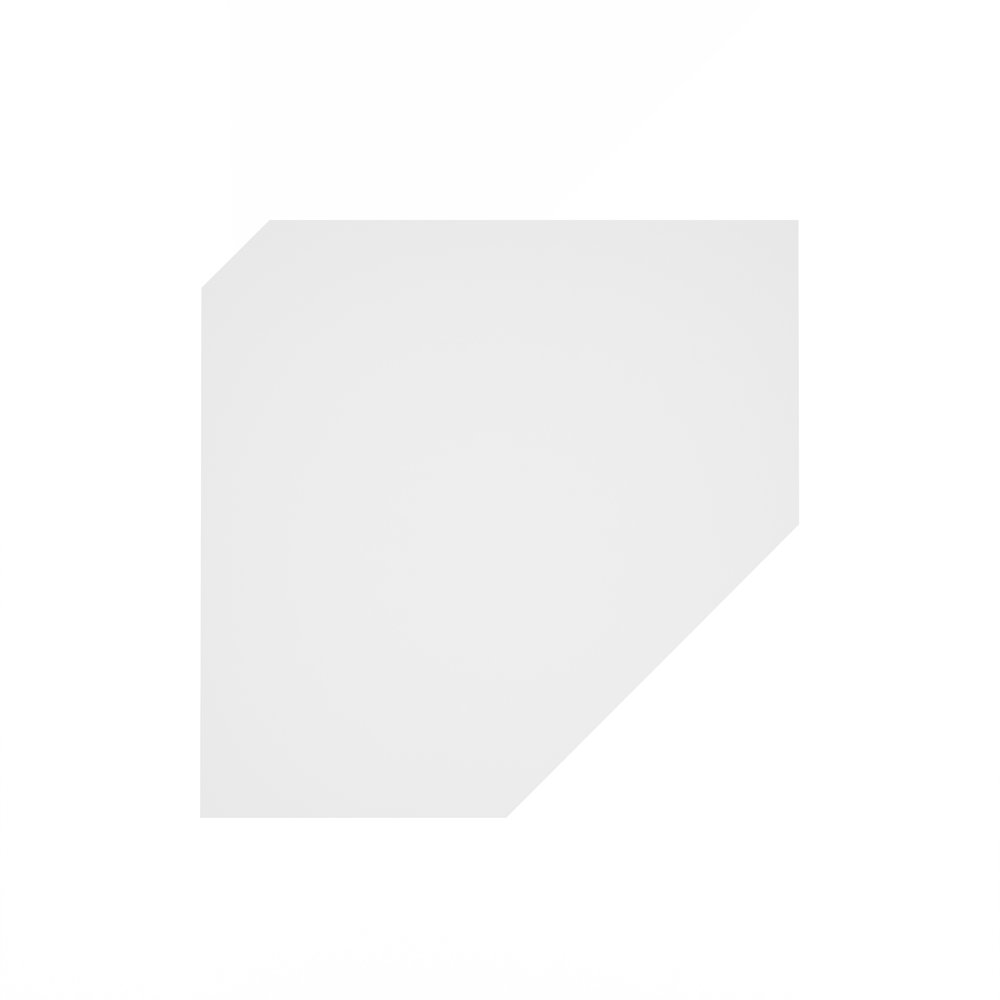 Rossi Hexagon Corner Floating Shelves, Wall Mount Display Shelf, White, Set of 2. Picture 7