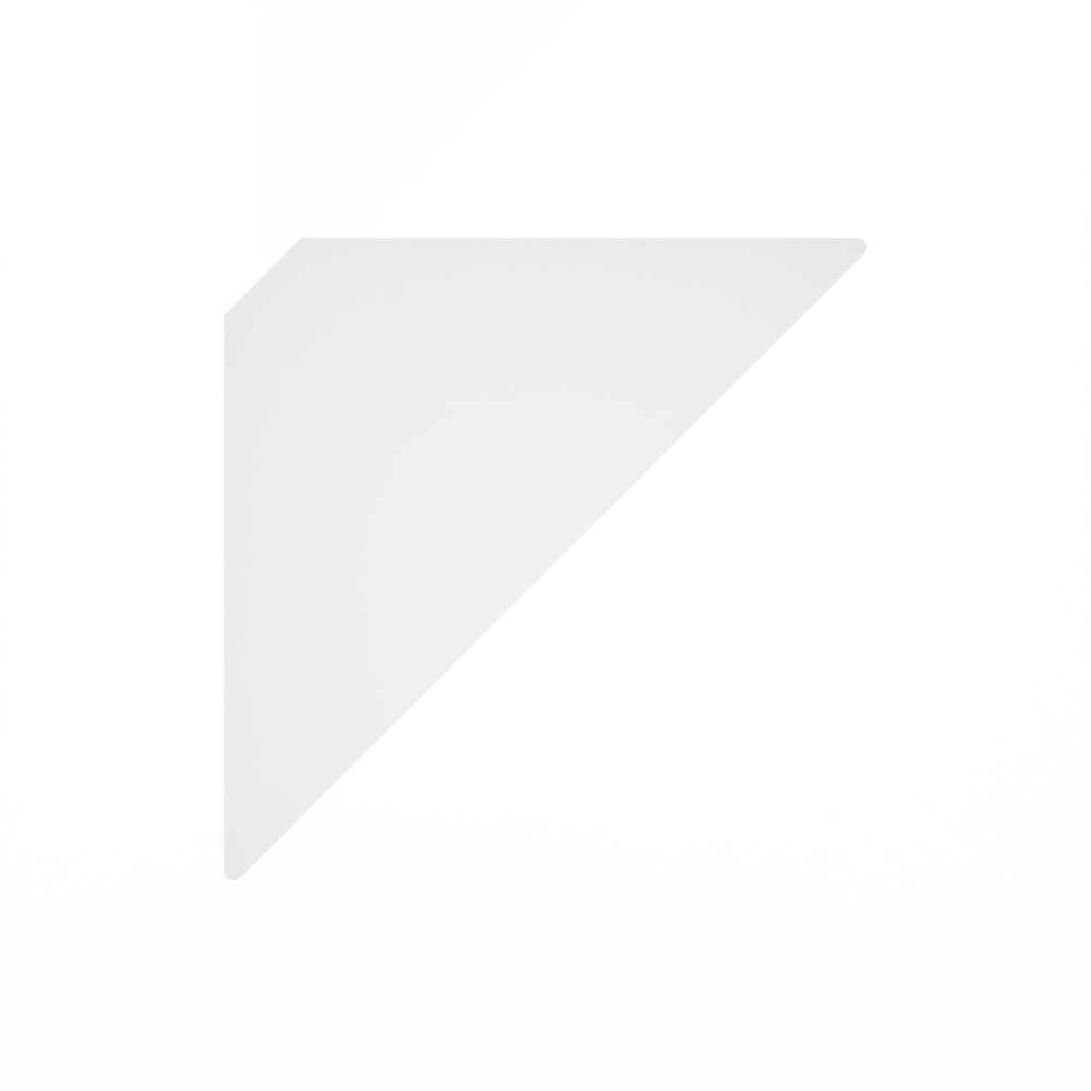 Triangle Corner Floating Shelves, Wall Mount Display Shelf, White, Set of 3. Picture 7
