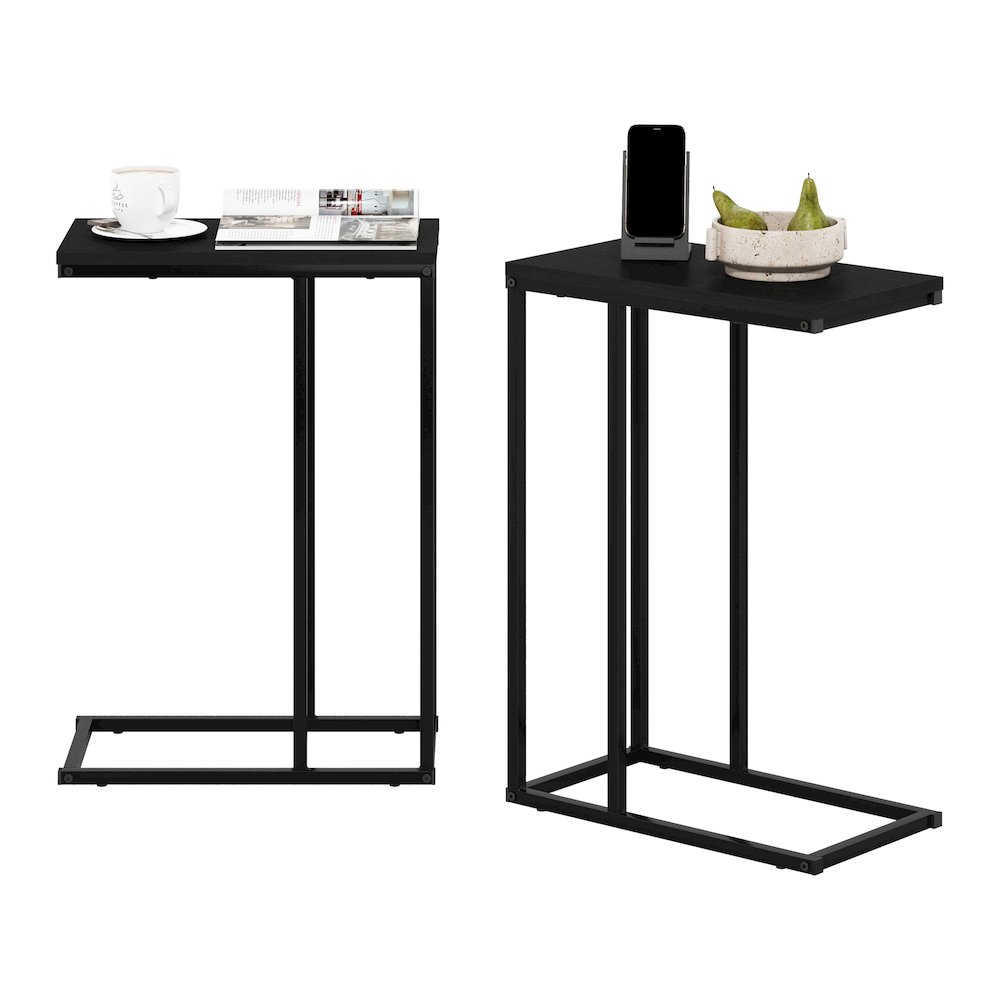 Camnus Modern Living Sofa Side Table, Americano, Set of 2. Picture 4