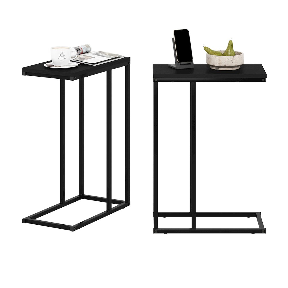Camnus Modern Living Sofa Side Table, Americano, Set of 2. Picture 5