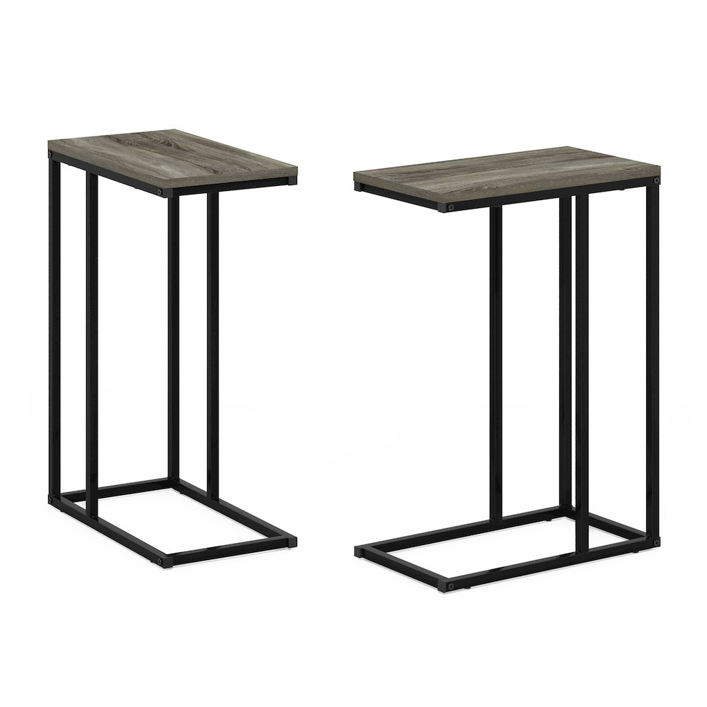 Camnus Modern Living Sofa Side Table, French Oak Grey, Set of 2. Picture 1