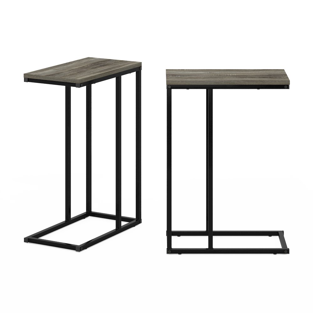 Camnus Modern Living Sofa Side Table, French Oak Grey, Set of 2. Picture 3