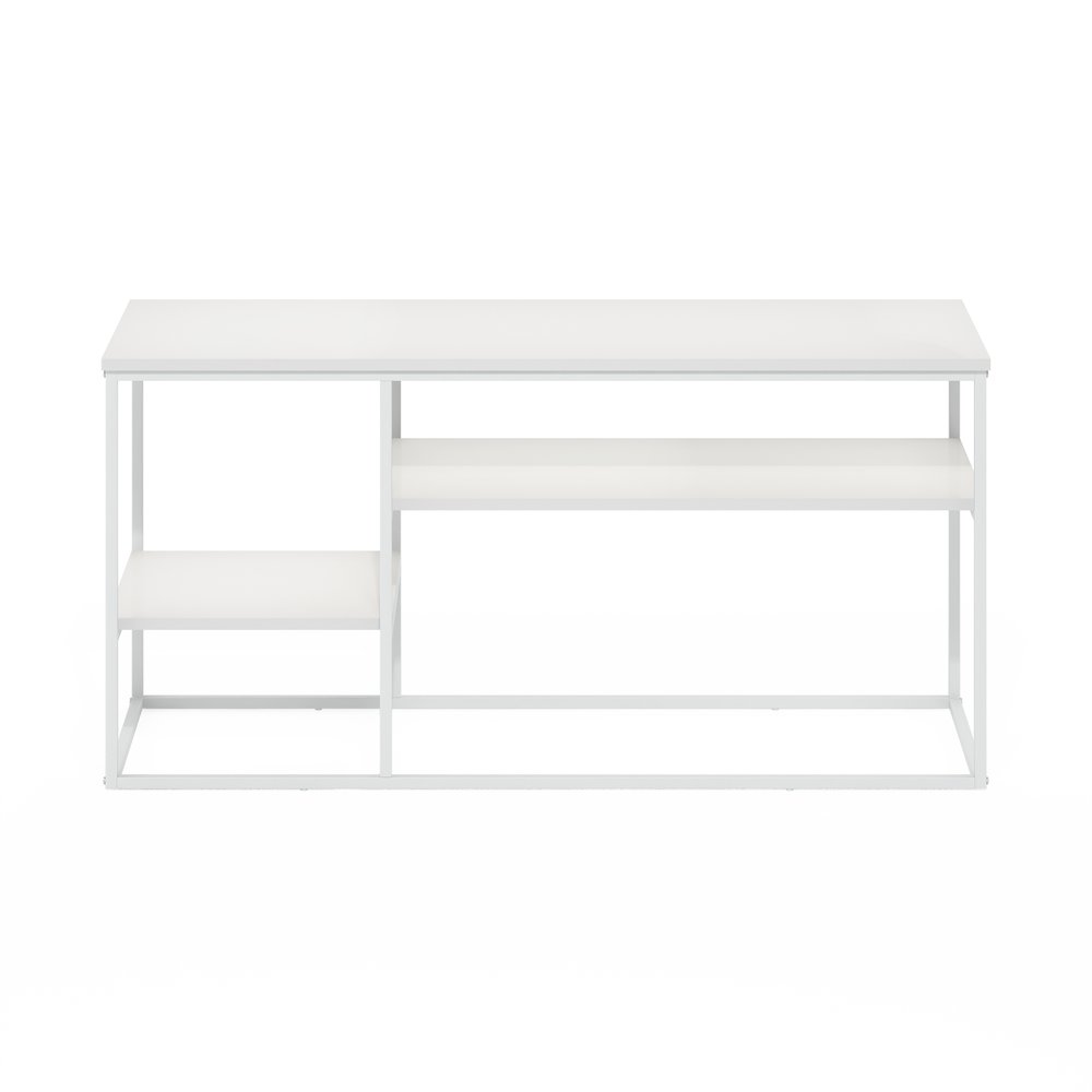 Moretti Modern Lifestyle TV Stand for TV up to 50 Inch, Solid White/White. Picture 3