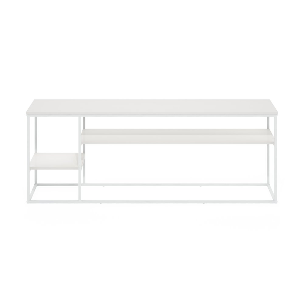 Moretti Modern Lifestyle TV Stand for TV up to 65 Inch, Solid White/White. Picture 3