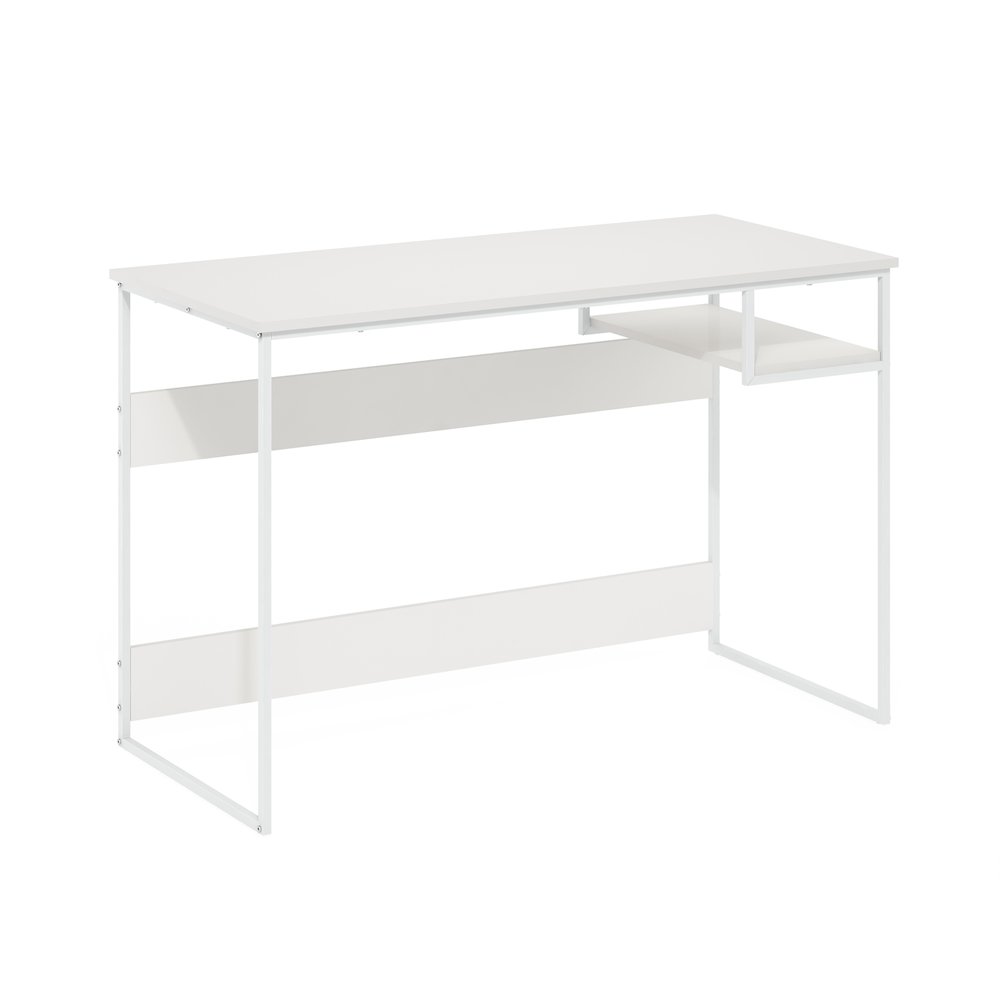 Moretti Modern Lifestyle Study Desk, 45, Solid White/White. Picture 1