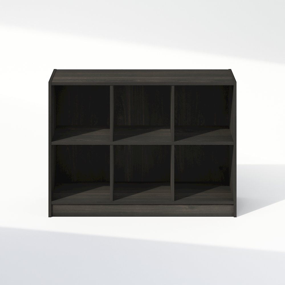 Basic 3x2 Cube Organizer Shelf Storage, Bookcase, Espresso. Picture 3