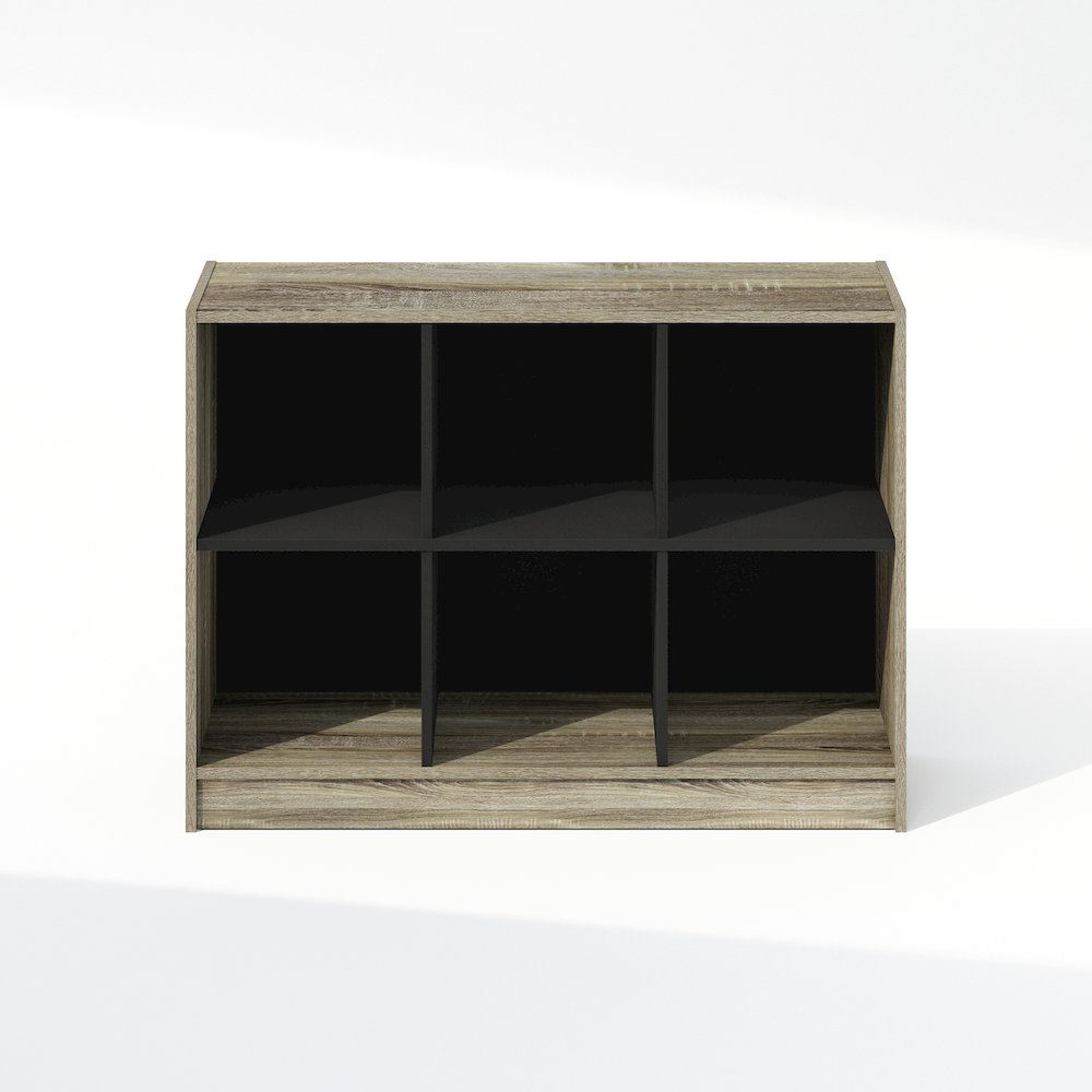 Basic 3x2 Cube Organizer Shelf Storage, Bookcase, French Oak. Picture 3
