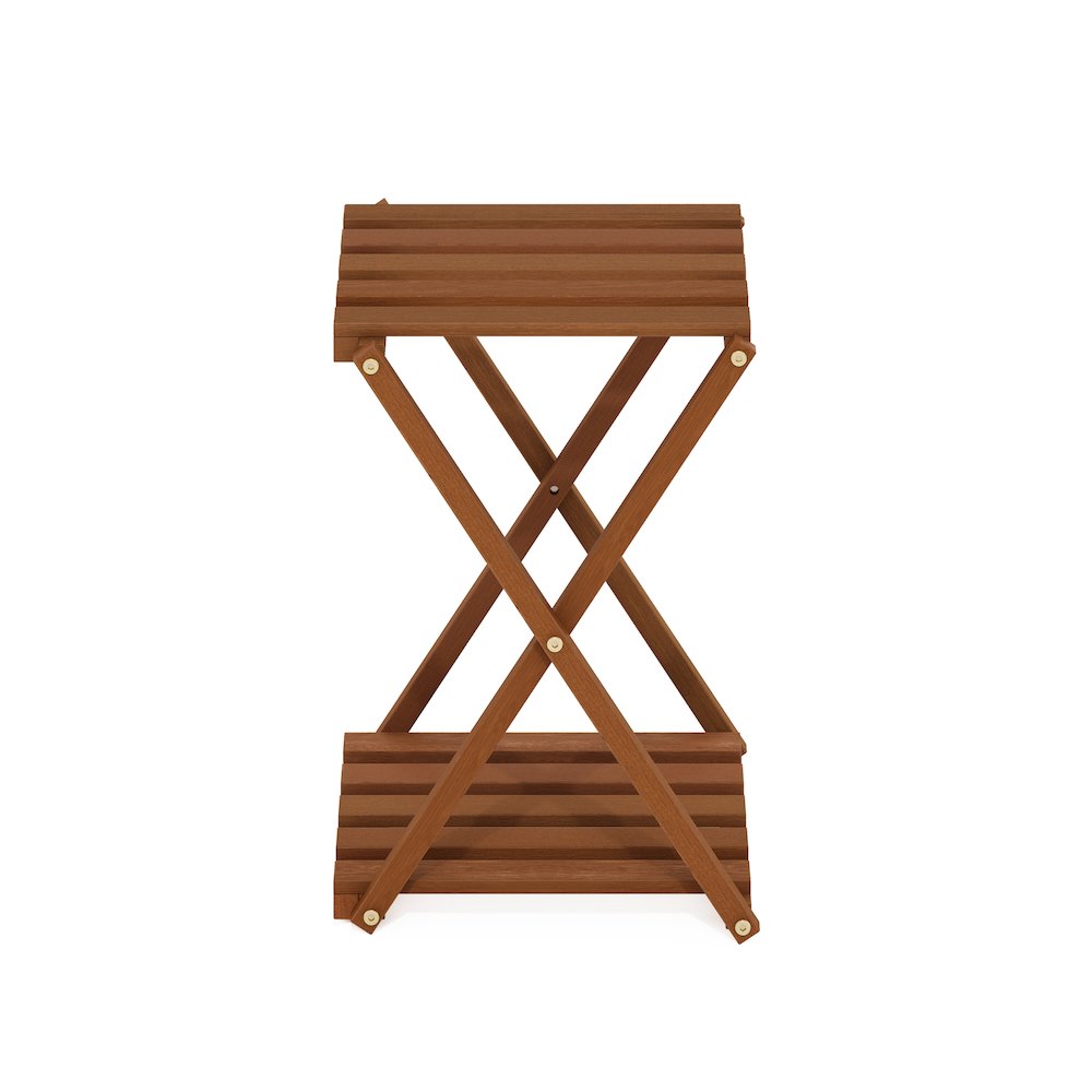 Outdoor Toolless Multipurpose Folding Display Shelf, Plant Stand, Side Table. Picture 3