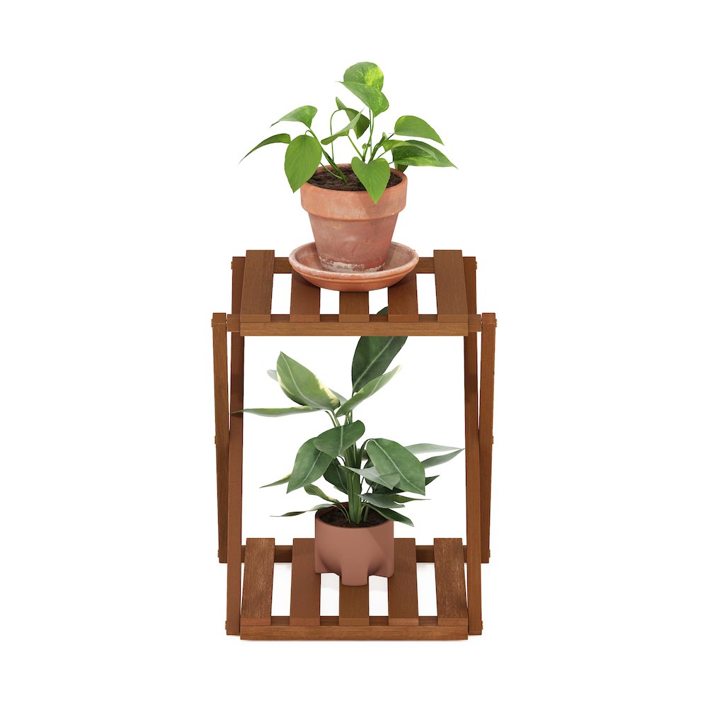 Outdoor Toolless Multipurpose Folding Display Shelf, Plant Stand, Side Table. Picture 5