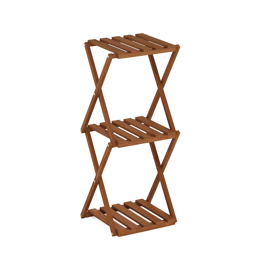 Outdoor Toolless Multipurpose Folding Display Shelf, Plant Stand, Side Table. Picture 1