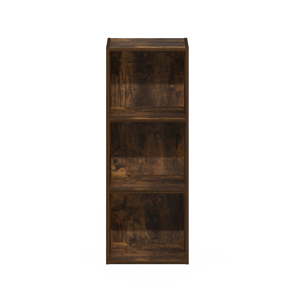 Luder 3-Tier Open Shelf Bookcase, Amber Pine. Picture 3
