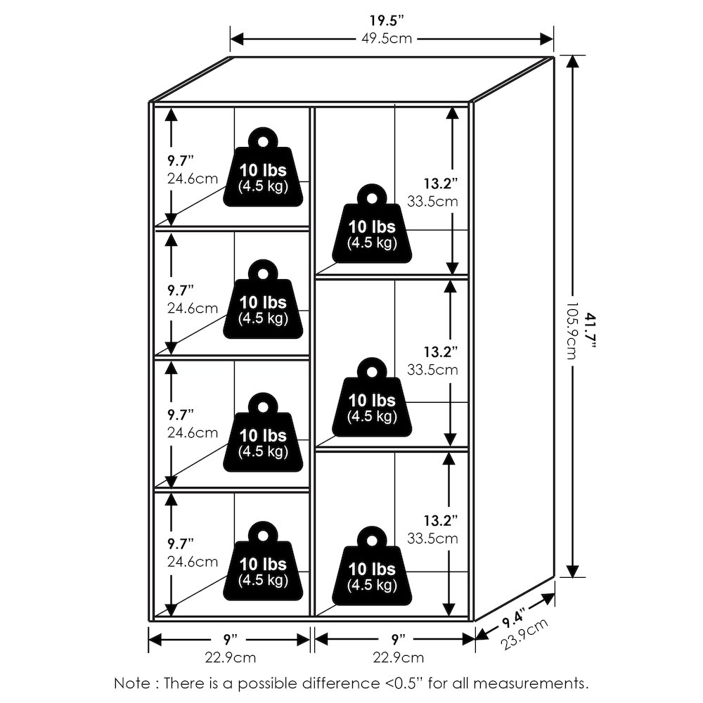 Luder 7-Cube Reversible Open Shelf, Amber Pine. Picture 2