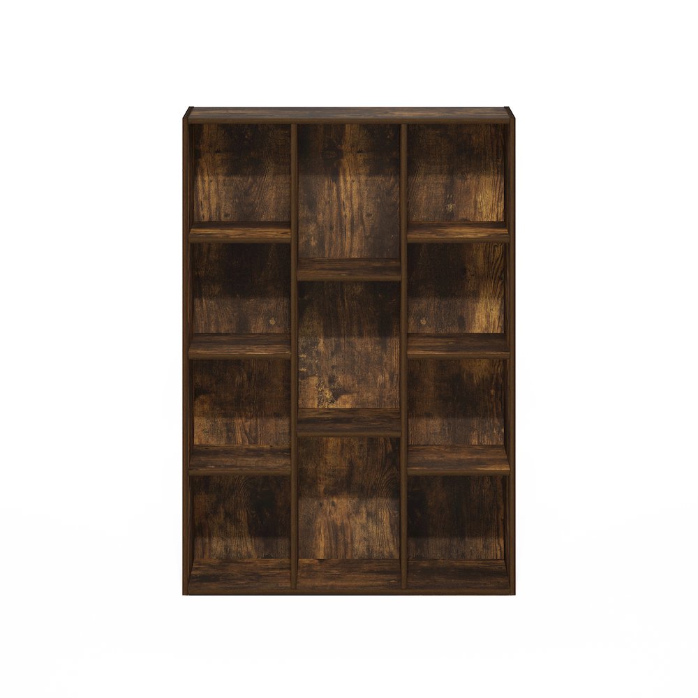 Luder 11-Cube Reversible Open Shelf Bookcase, Amber Pine. Picture 3