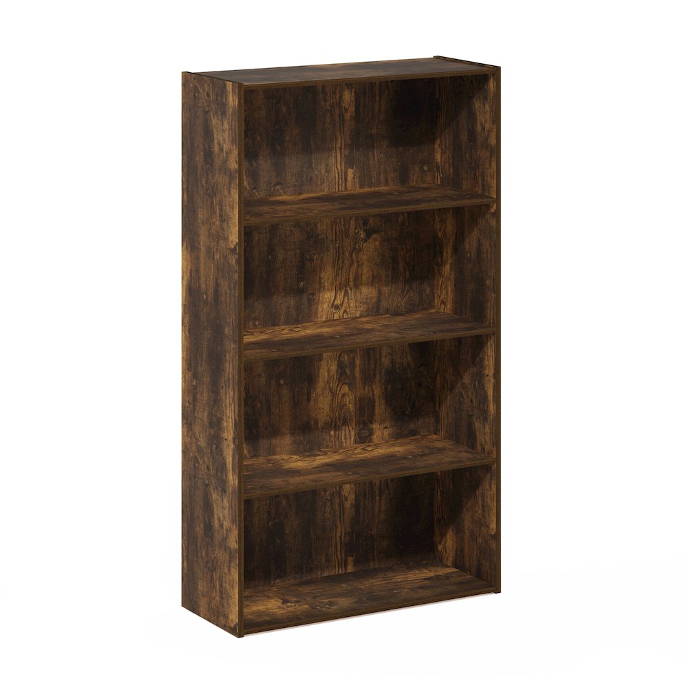 Pasir 4 Tier Open Shelf, Amber Pine. Picture 1