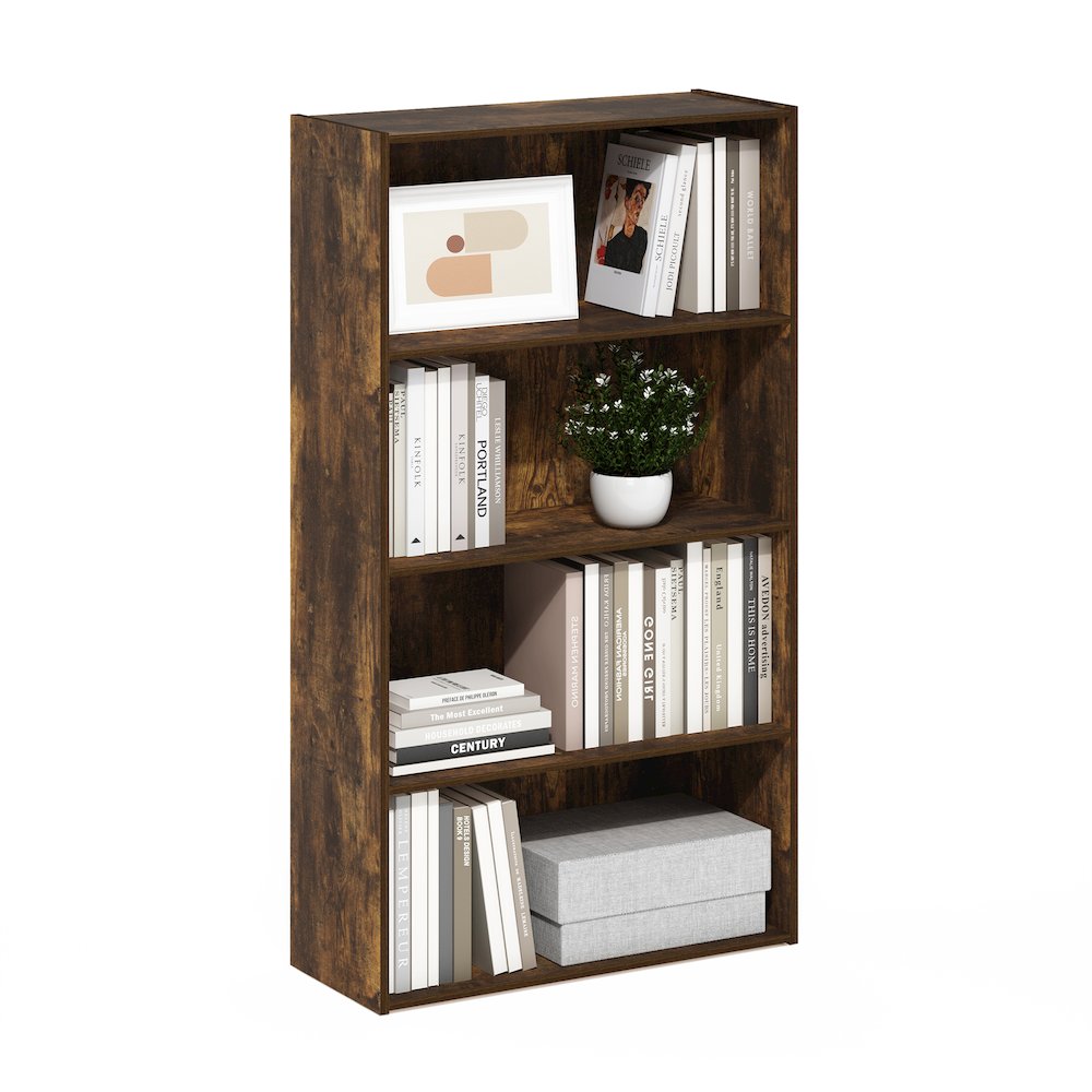 Pasir 4 Tier Open Shelf, Amber Pine. Picture 4