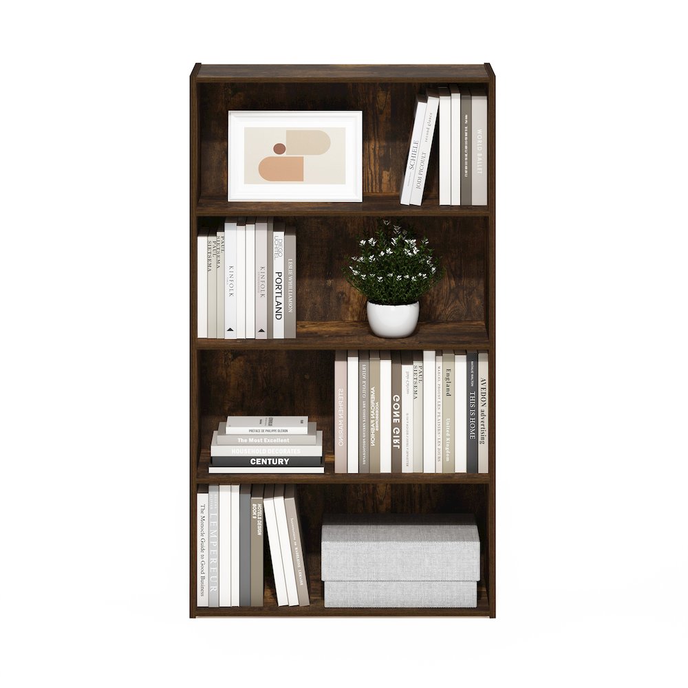 Pasir 4 Tier Open Shelf, Amber Pine. Picture 5