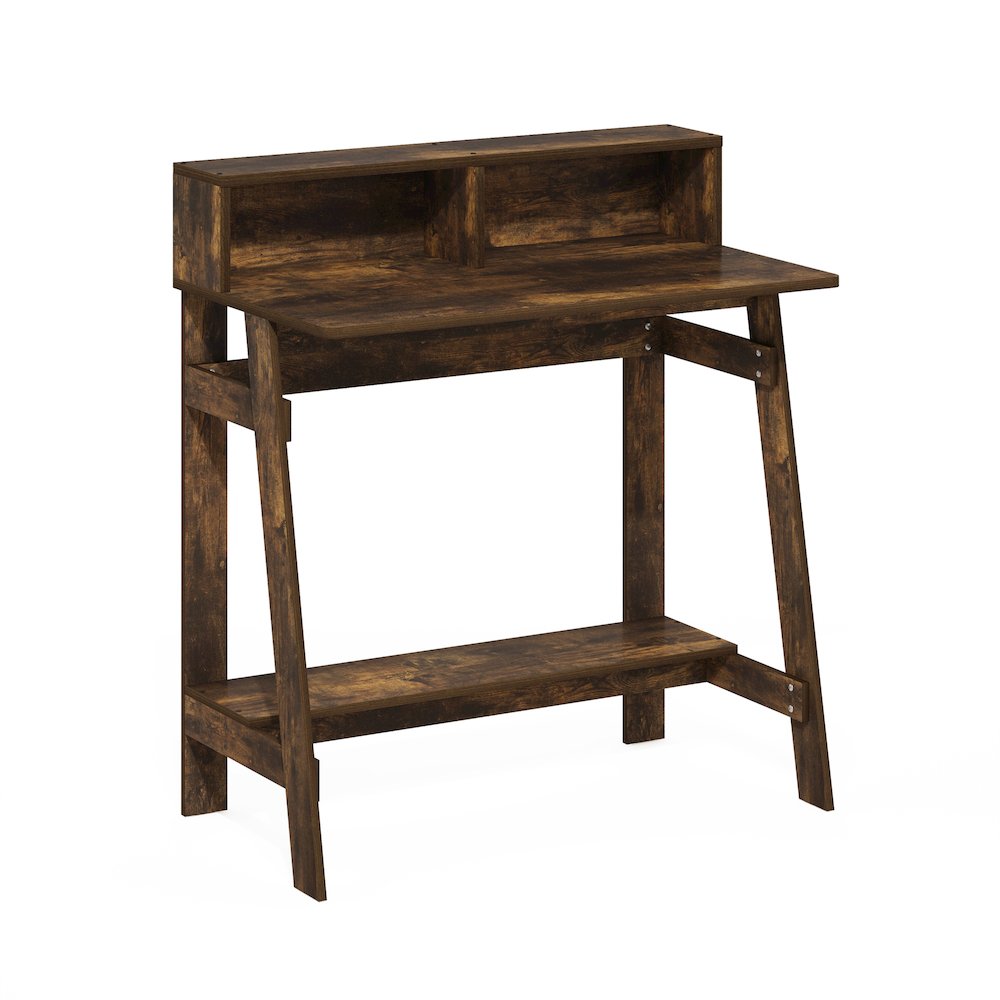 Simplistic A Frame Computer Desk, Amber Pine. Picture 1