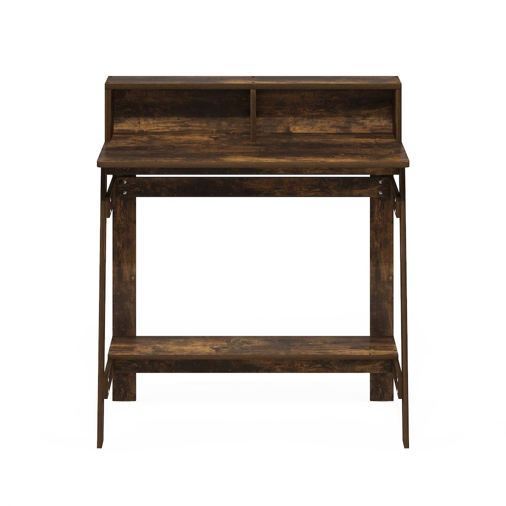 Simplistic A Frame Computer Desk, Amber Pine. Picture 3