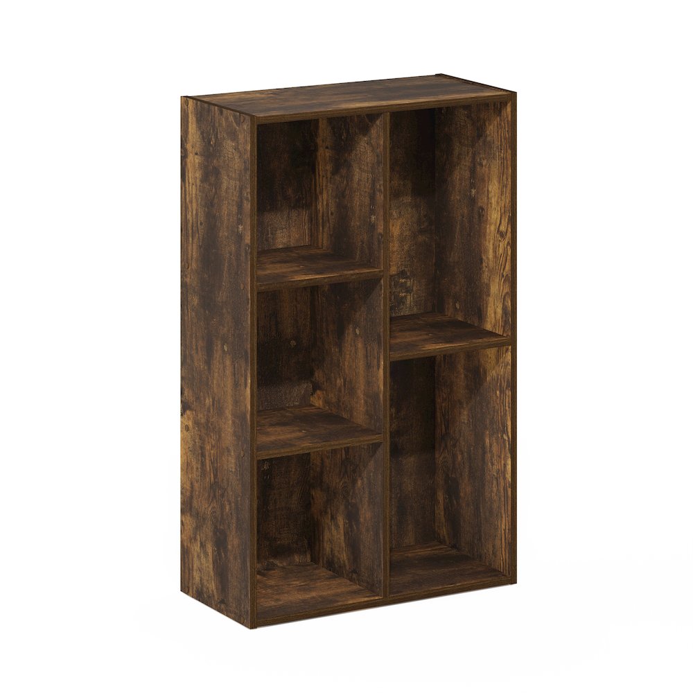 Luder 5-Cube No Tool Assembly Open Shelf, Amber Pine. Picture 1