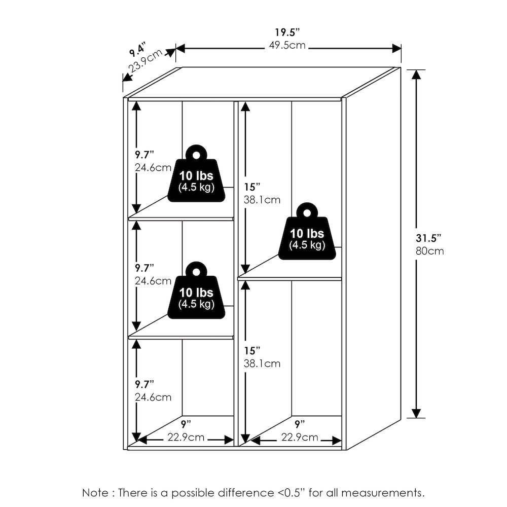 Luder 5-Cube No Tool Assembly Open Shelf, Amber Pine. Picture 2