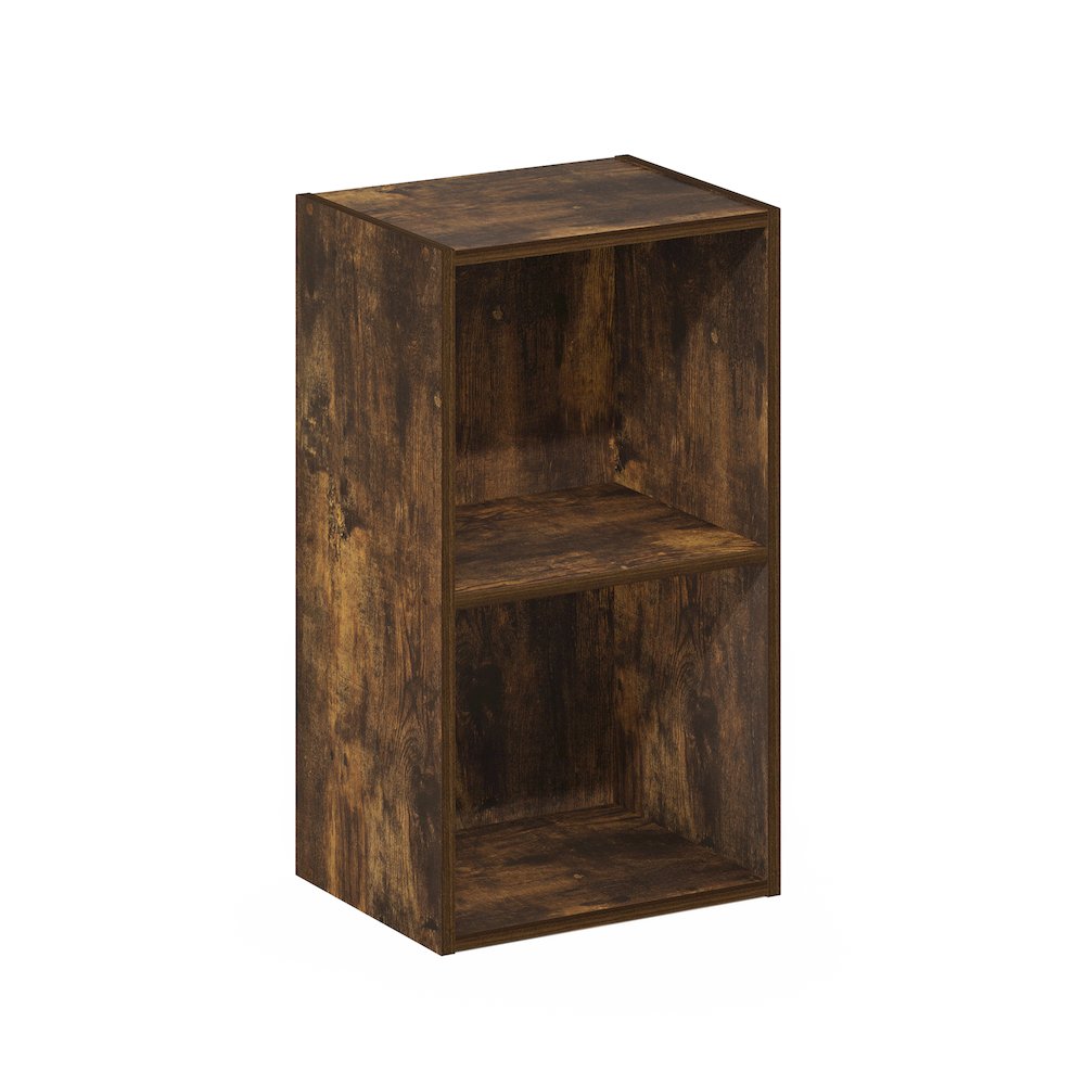 Pasir 2-Tier Open Shelf Bookcase, Amber Pine. Picture 1