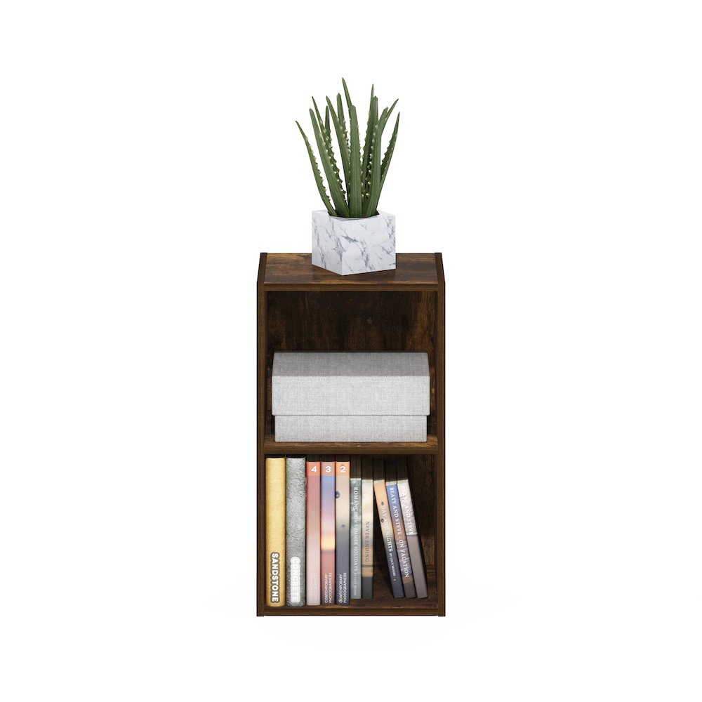 Pasir 2-Tier Open Shelf Bookcase, Amber Pine. Picture 5