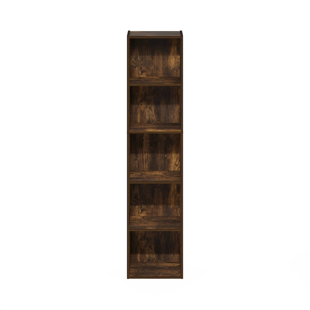 Pasir 5-Tier Open Shelf Bookcase, Amber Pine. Picture 3