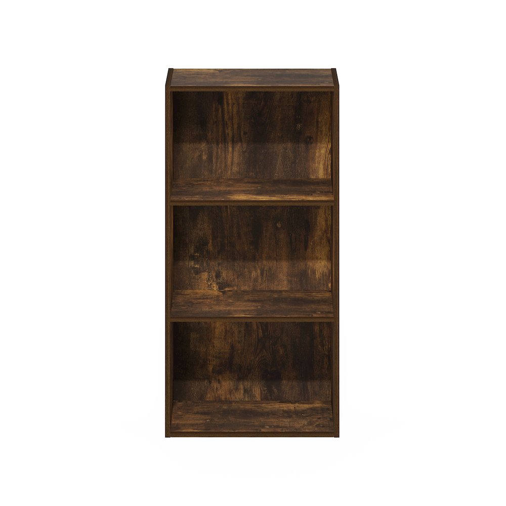 Luder 3-Tier Open Shelf Bookcase, Amber Pine. Picture 3