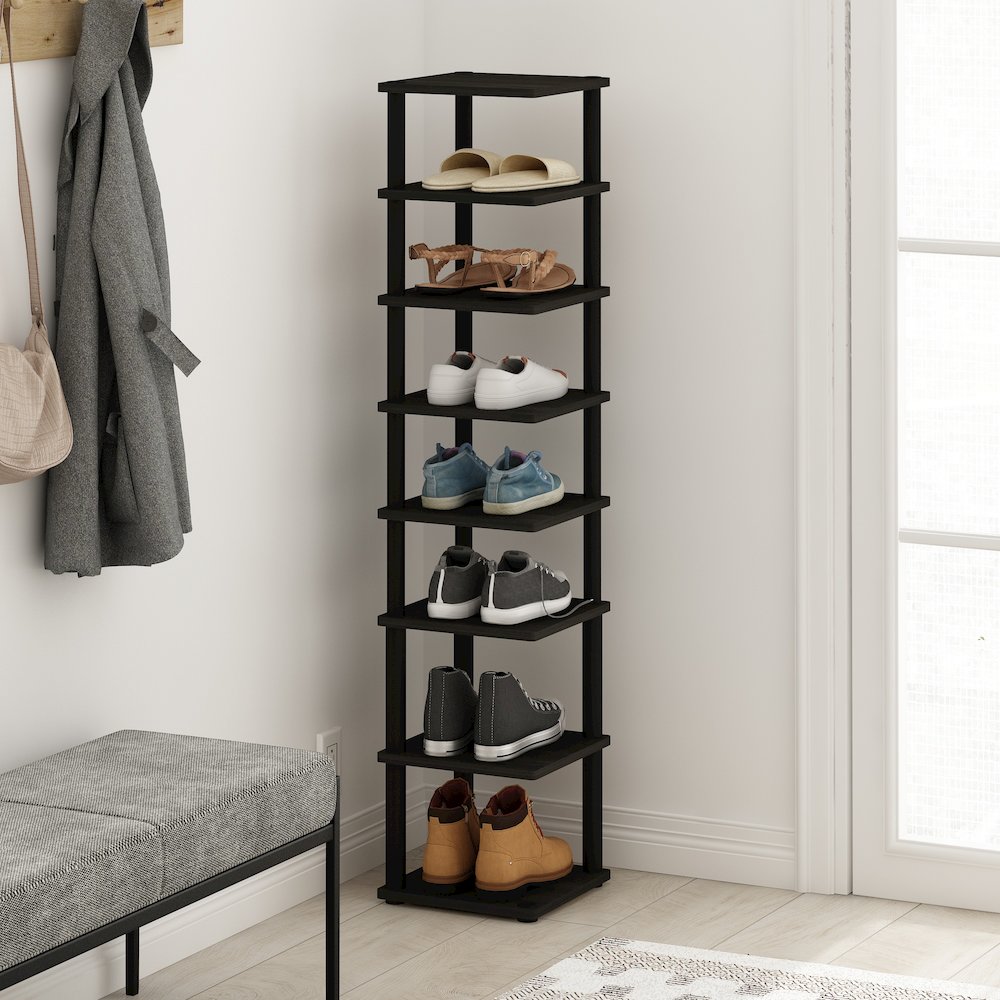 8-Tier Vertical Space Saving Free Standing Shoe Tower, Shoe Rack. Picture 6