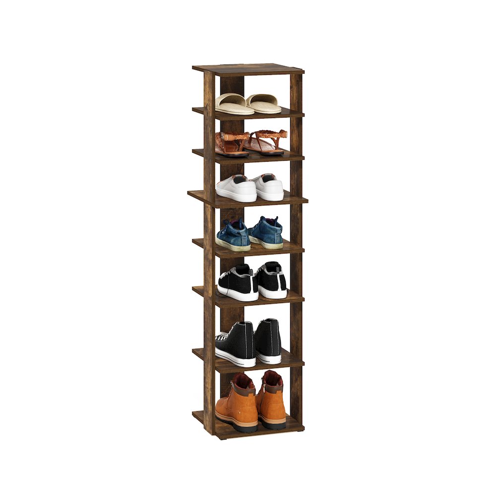 8-Tier Vertical Space Saving Free Standing Shoe Tower, Shoe Rack. Picture 4
