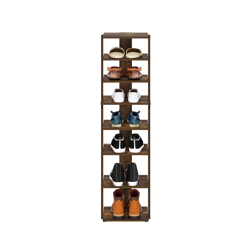 8-Tier Vertical Space Saving Free Standing Shoe Tower, Shoe Rack. Picture 5
