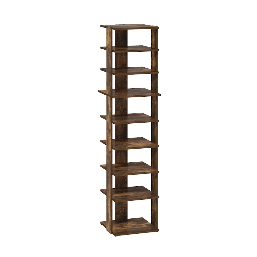 9-Tier Vertical Space Saving Free Standing Shoe Tower, Shoe Rack. Picture 1