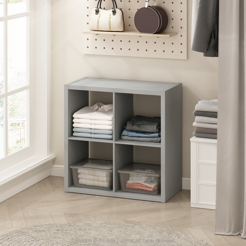 Cubic Open Back Multipurpose Clothing & Closet Storage Organizer Shelf. Picture 6