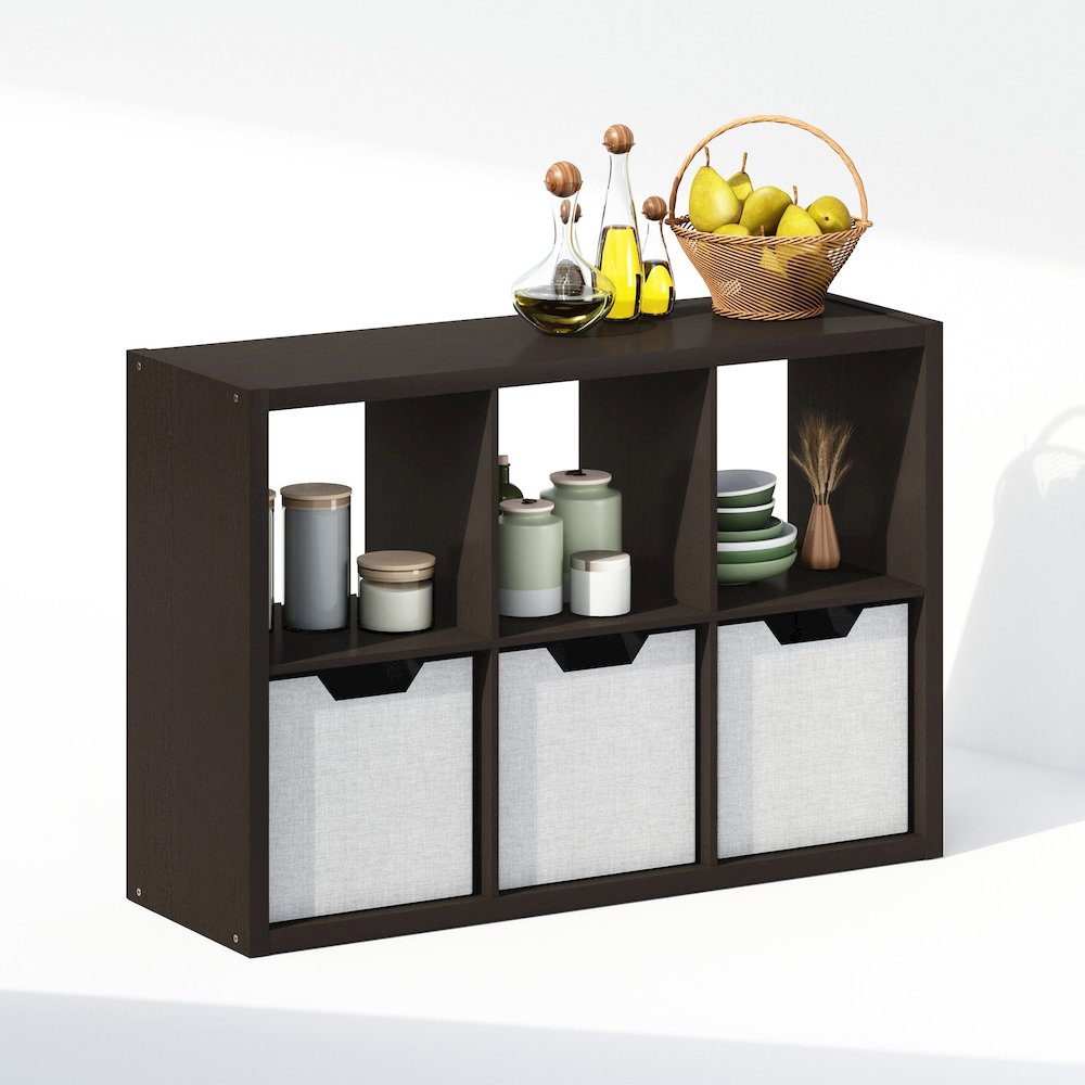 Cubic Open Back Multipurpose Clothing & Closet Storage Organizer Shelf. Picture 4