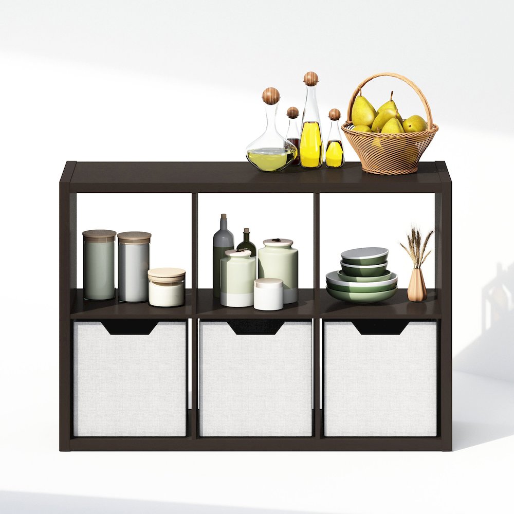 Cubic Open Back Multipurpose Clothing & Closet Storage Organizer Shelf. Picture 5