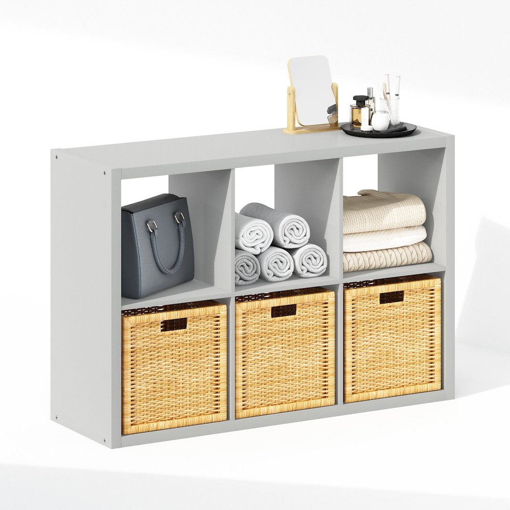 Cubic Open Back Multipurpose Clothing & Closet Storage Organizer Shelf. Picture 4