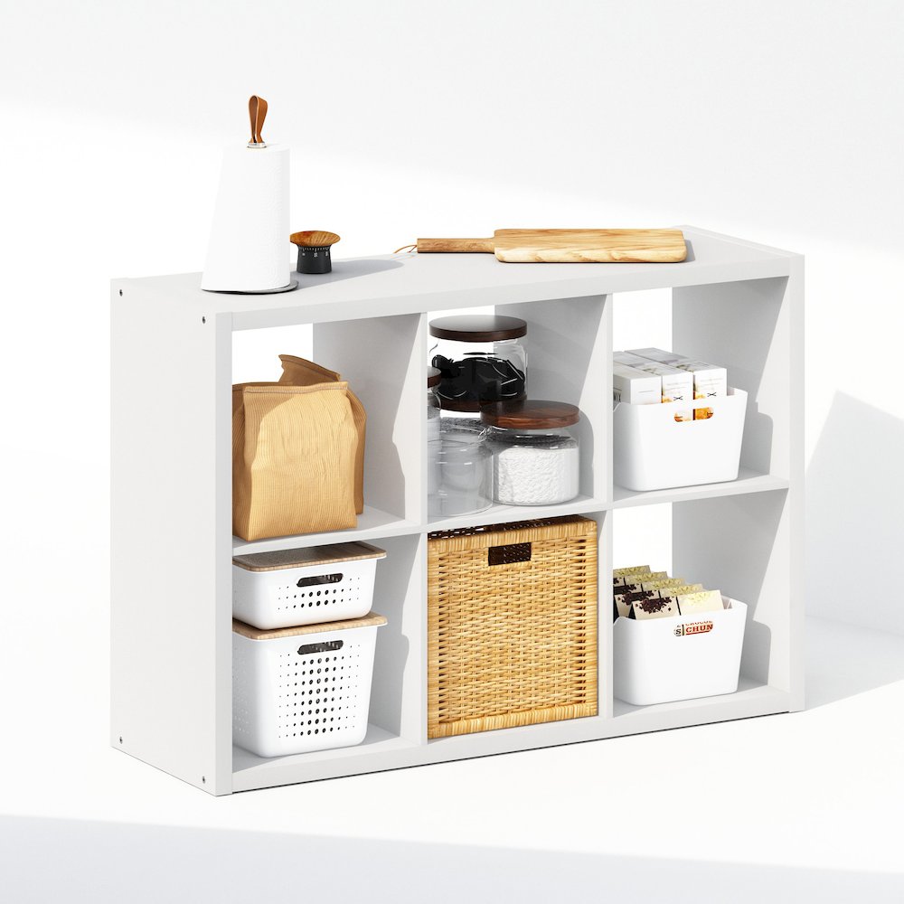 Cubic Open Back Multipurpose Clothing & Closet Storage Organizer Shelf. Picture 4