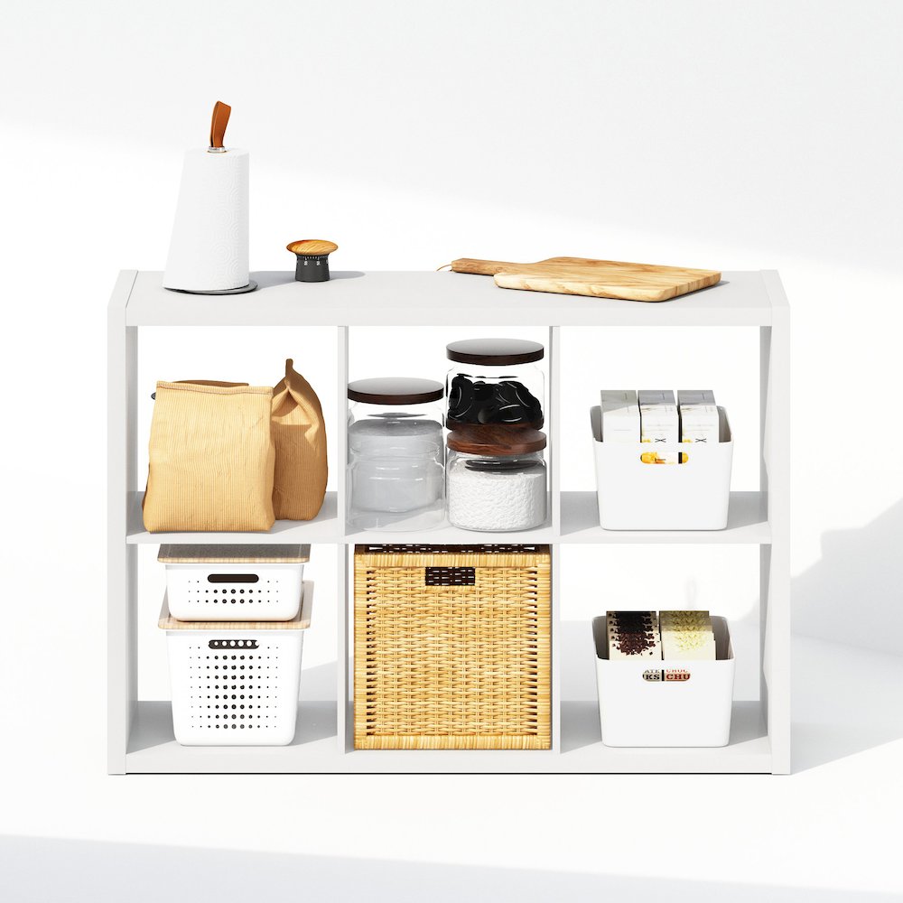 Cubic Open Back Multipurpose Clothing & Closet Storage Organizer Shelf. Picture 5