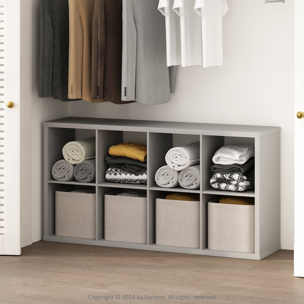 Cubic Open Back Multipurpose Clothing & Closet Storage Organizer Shelf. Picture 6