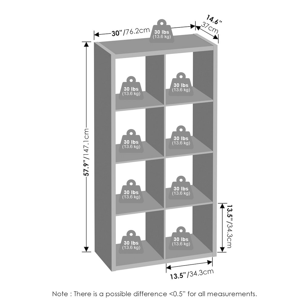 Cubic Open Back Multipurpose Clothing & Closet Storage Organizer Shelf. Picture 2