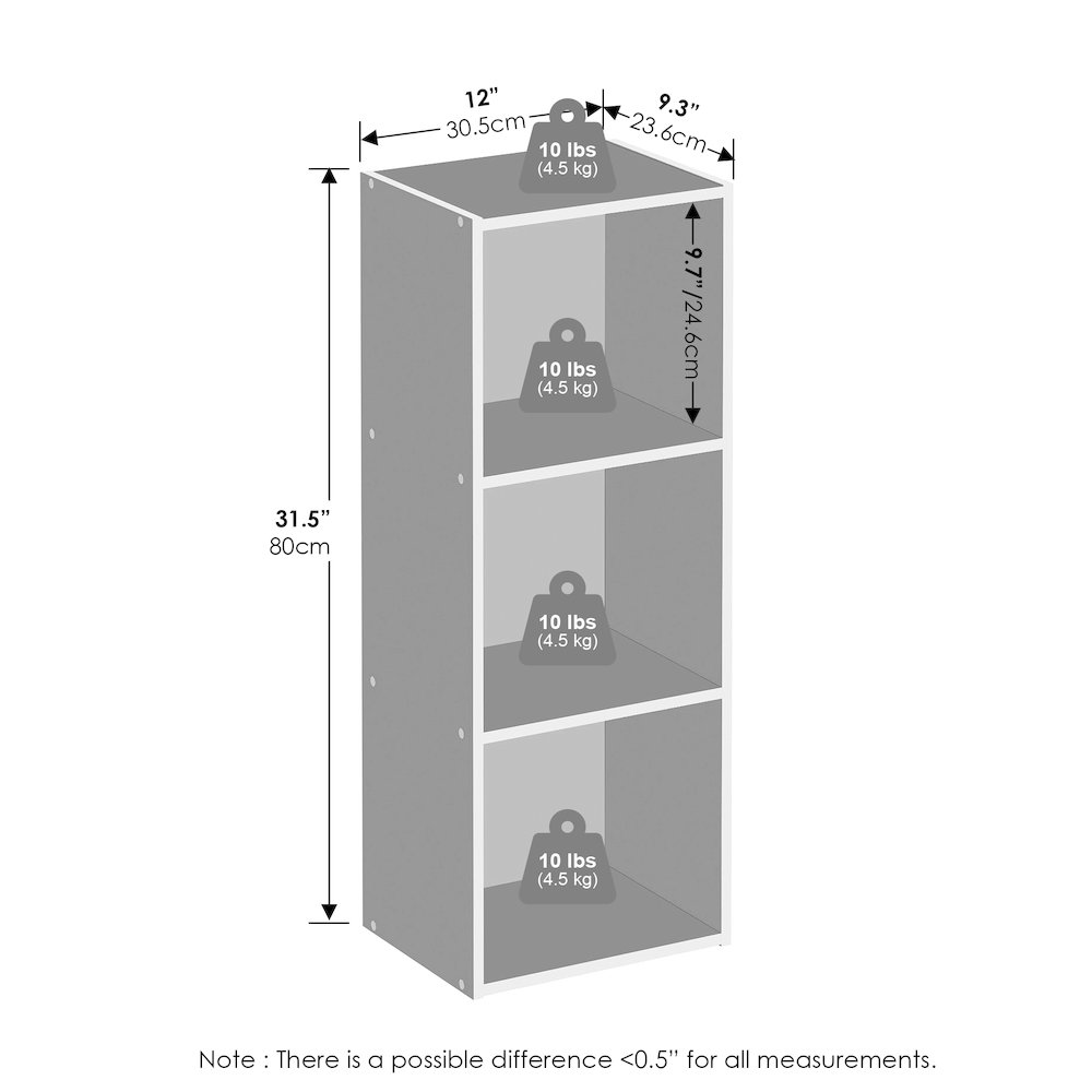 Reed 3-Tier Multipurpose Open Shelf Clothing & Closet Storage Organization. Picture 2